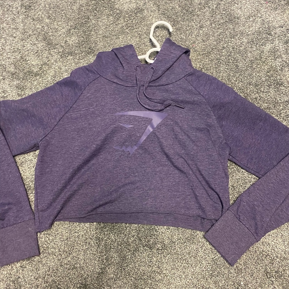 Gymshark Purple Crop hoodie
